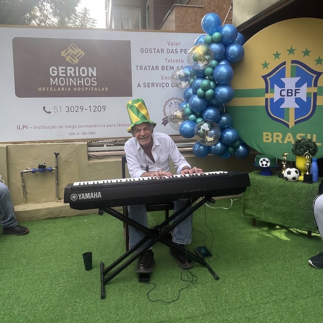 Música ao vivo no jardim da Gerion