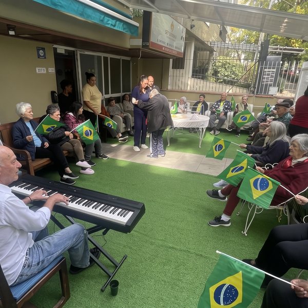 Piano ao vivo no jardim